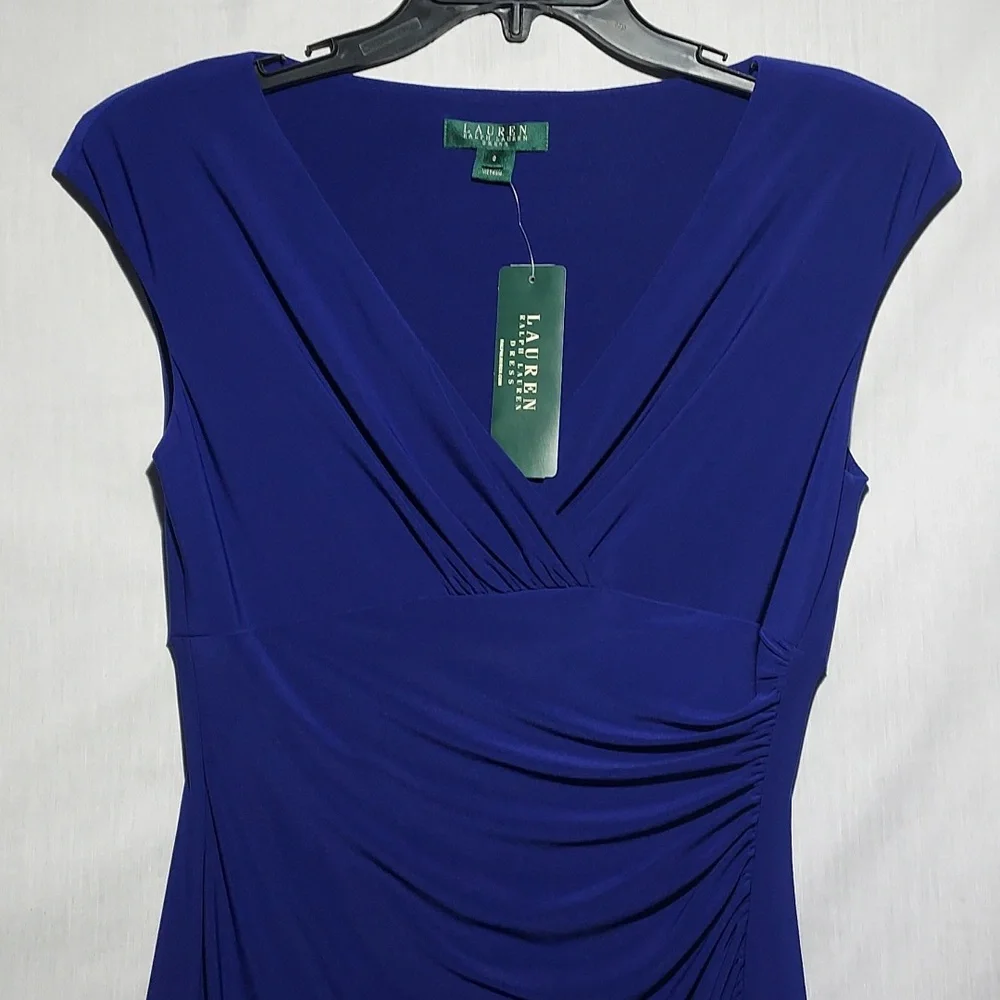 NWT Lauren Ralph Lauren Essentials Cannes Body Contour Sleeveless Dress Size 6‎